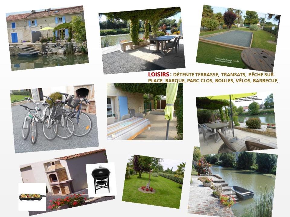 Marais Poitevin Bord Riviere Peche ,Barque, Velos, Wifi, Linge, Cheminee, Cuisine, Terrain De Boules La Taillee Exteriér fotografie